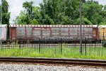 An autorack still in SP Paint rolls east through Marshall on the Little Rock Sub 